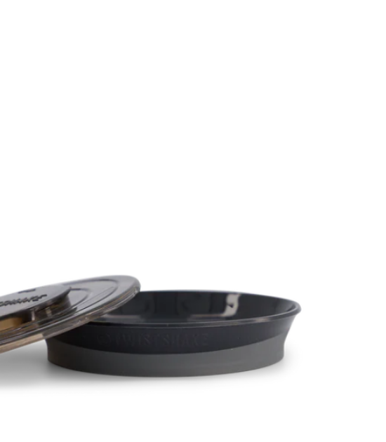 Assiette avec couvercle - Noir