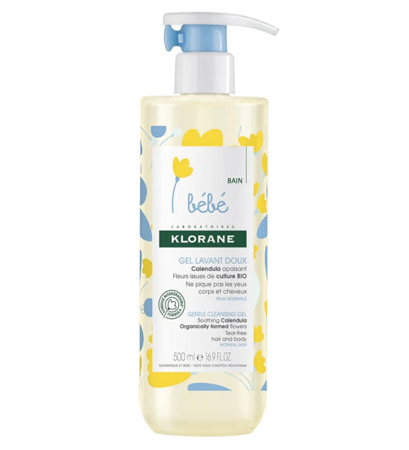 Klorane Bébé Gel lavant doux au Calendula apaisant - 500ml