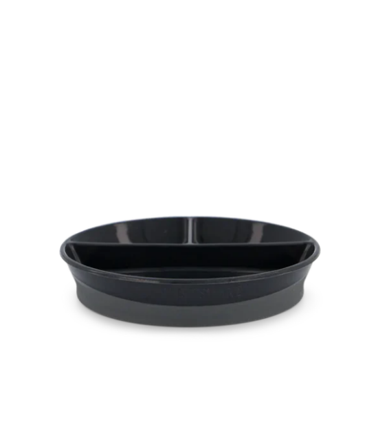 Assiette à 3 compartiments - Noir