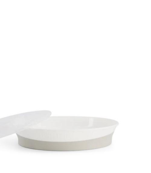 Assiette avec couvercle - Blanc