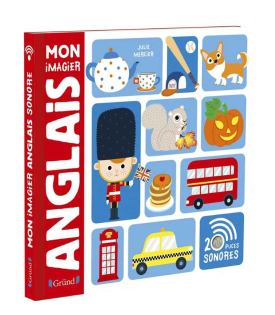 Mon imagier anglais – Imagier avec 20 puces sonores