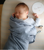 Couverture d'emmaillotage en mousseline de coton biologique - Alizés