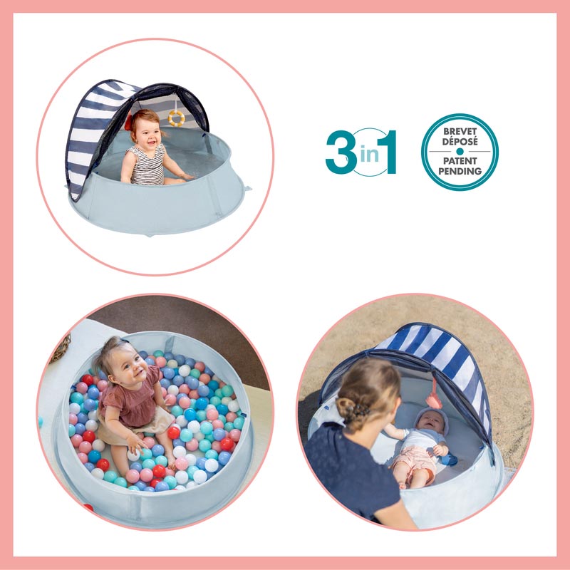 Aquani Aire de Jeux & Piscine Anti-UV FPS 50+ Marinière