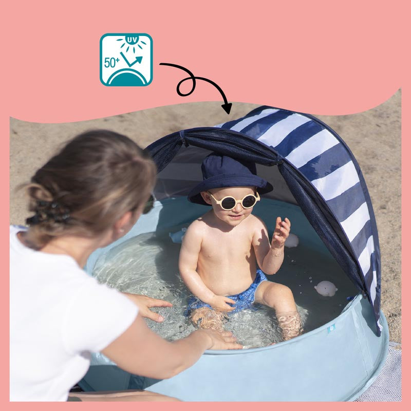 Aquani Aire de Jeux & Piscine Anti-UV FPS 50+ Marinière