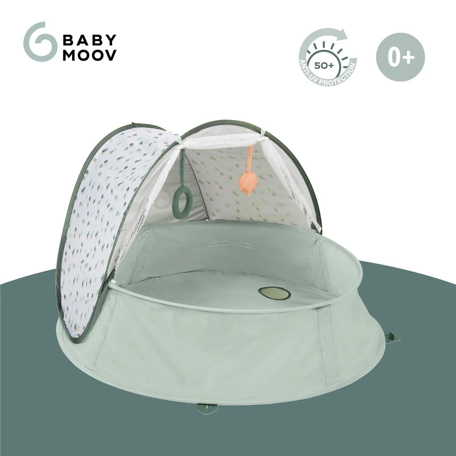 Aquani Aire de Jeux & Piscine Anti-UV FPS 50+ BABYMOOV - vert