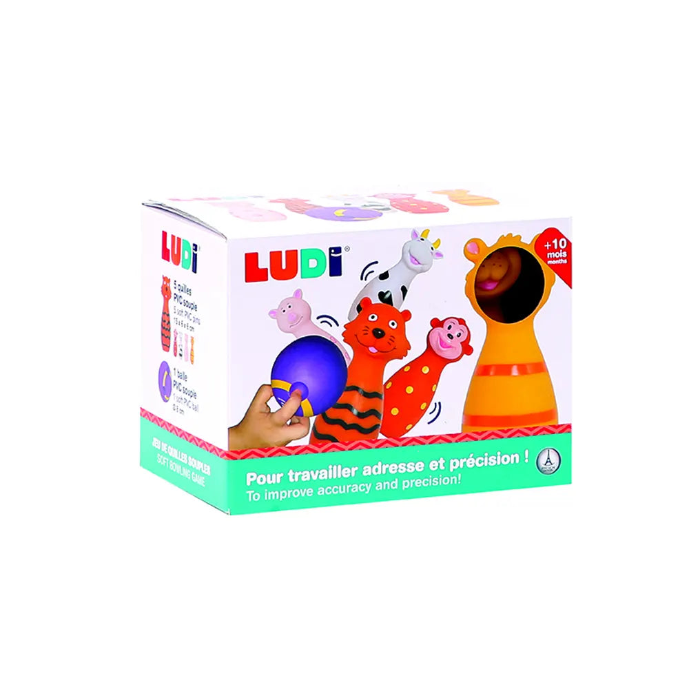 Ludi Jeu De Quilles Animaux - 10m+