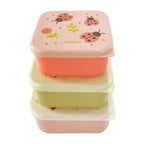 Miniland - Ensemble de 3 Boîtes à Goûter - Papillon