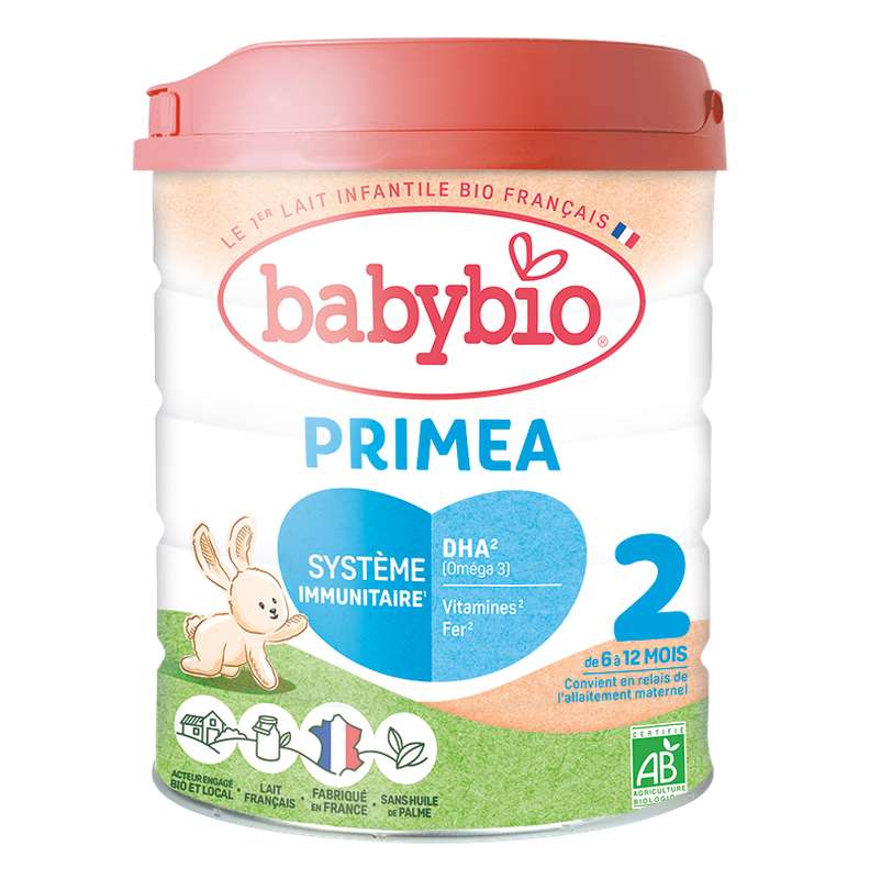 Babybio Lait en poudre primea 2 Babybio 800g (+6mois)