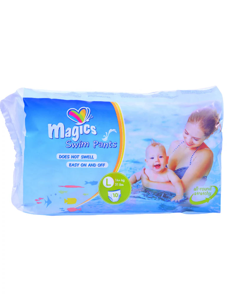 Couches Culottes de Bain Magics Taille L (12-18kg) - 10 Unités