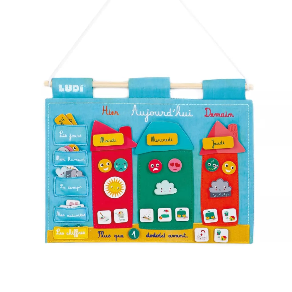 Panneau organisateur en tissu Ludi