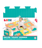 LUDI - Tapis De Jeu Dalles ANIMAUX TOUCH