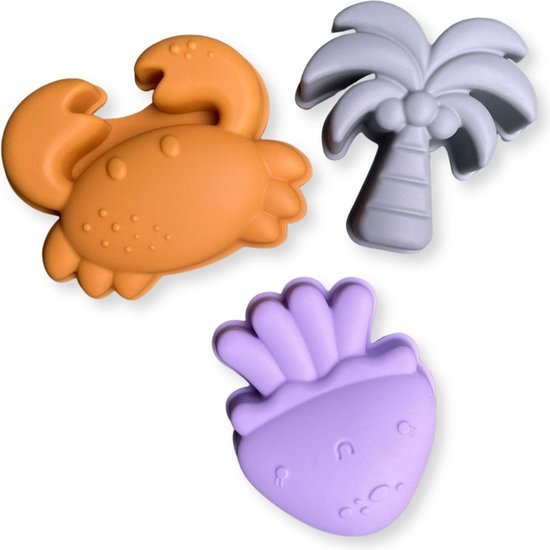 Swim Essentials Jouets de plage - Seau, cuillère et 3 formes