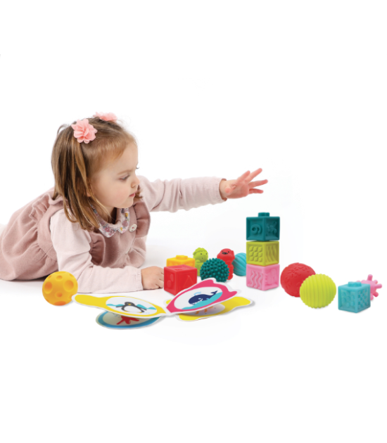 LUDI - COFFRET D'EVEIL Livres Cubes Balles