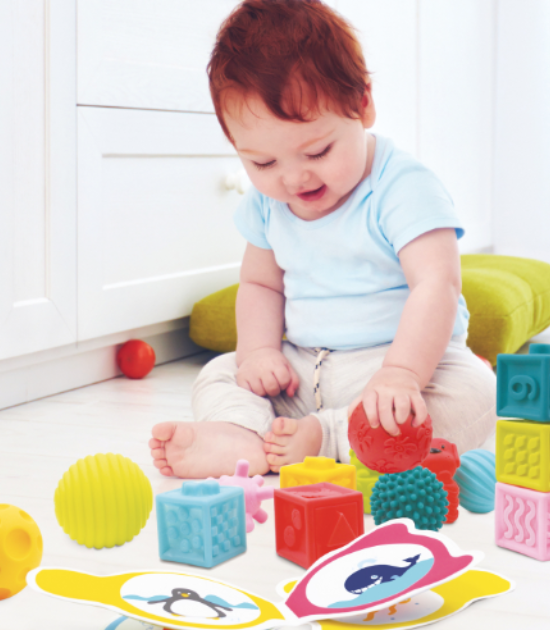 LUDI - COFFRET D'EVEIL Livres Cubes Balles