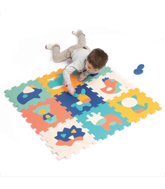 LUDI - Tapis De Jeu Dalles Animaux
