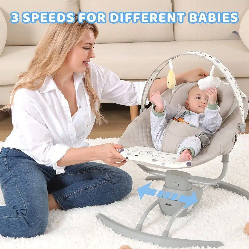 Balancelle musicale Popypapa avec moustiquaire