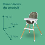 chaise haute bébé avista mineral green bébé confort
