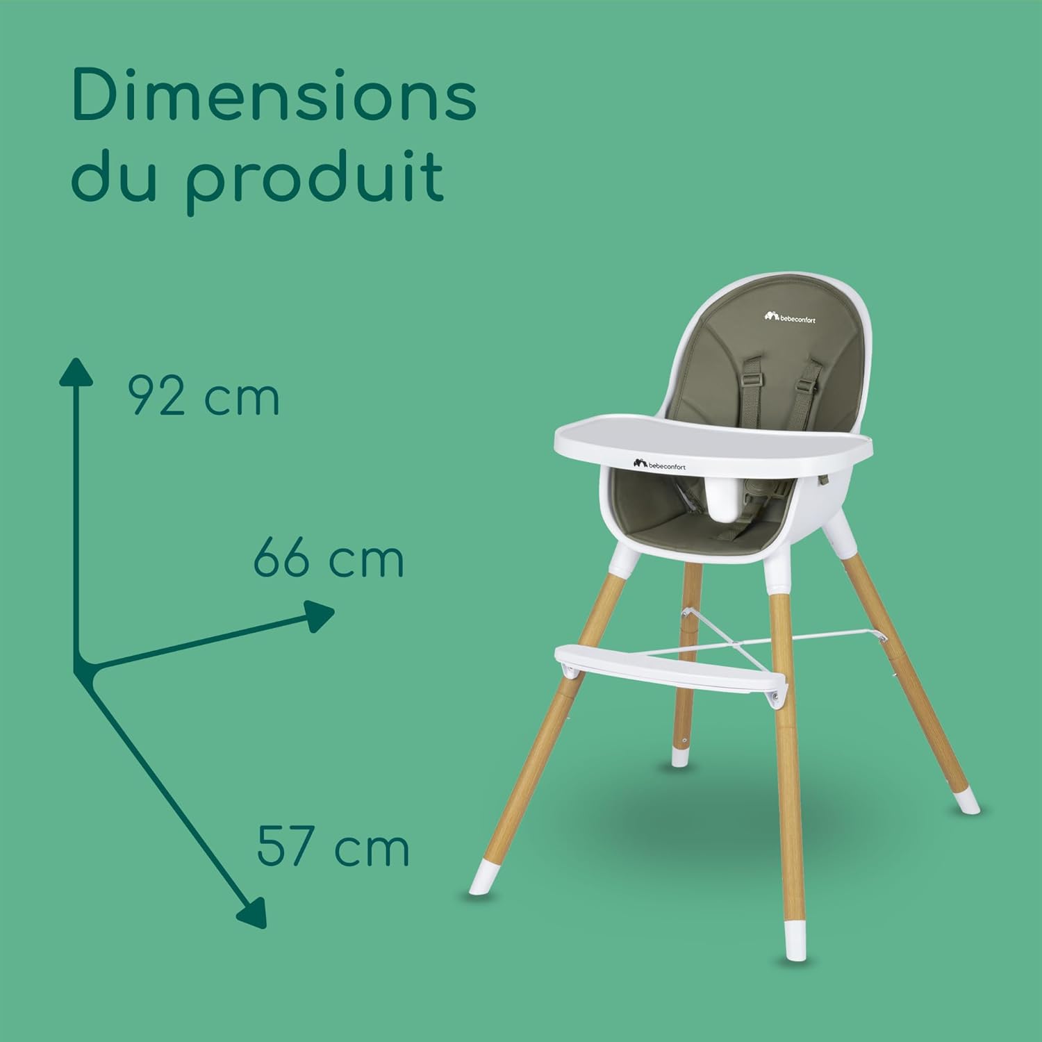chaise haute bébé avista mineral green bébé confort