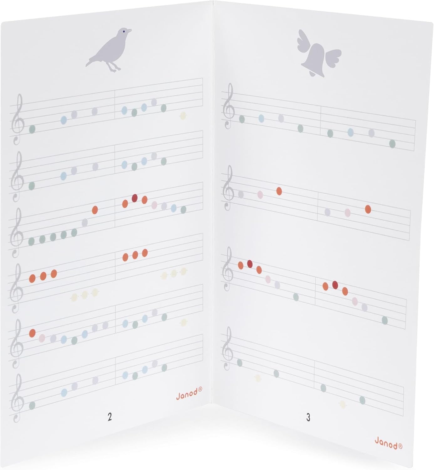 Janod - Mon Premier Piano Electronique en Bois Confetti