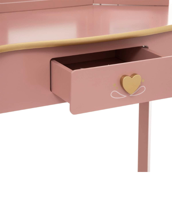 Atmosphera - Coiffeuse et Tabouret Enfant Sissi - Rose