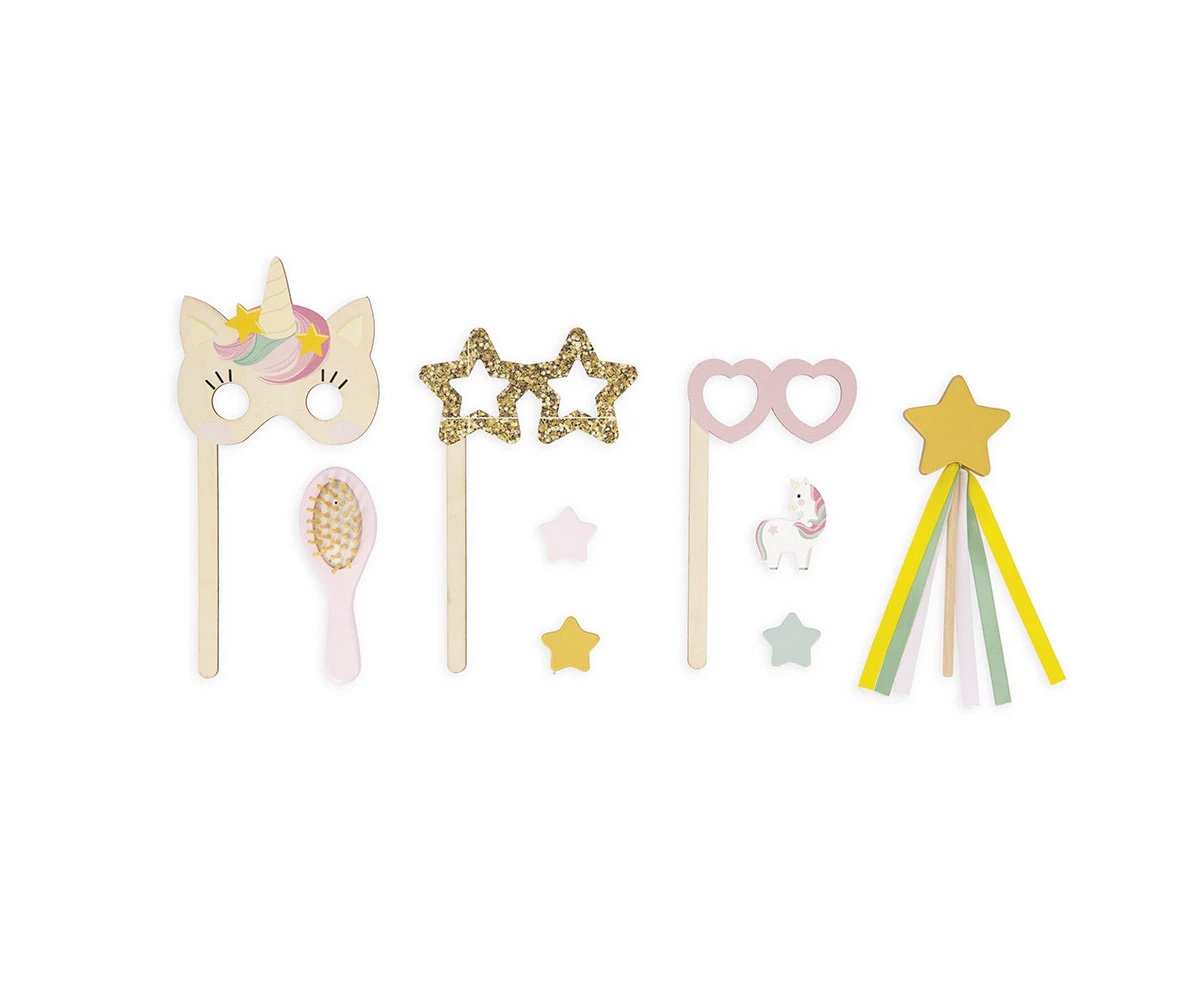 Coiffeuse Licorne en Bois et Accessoires