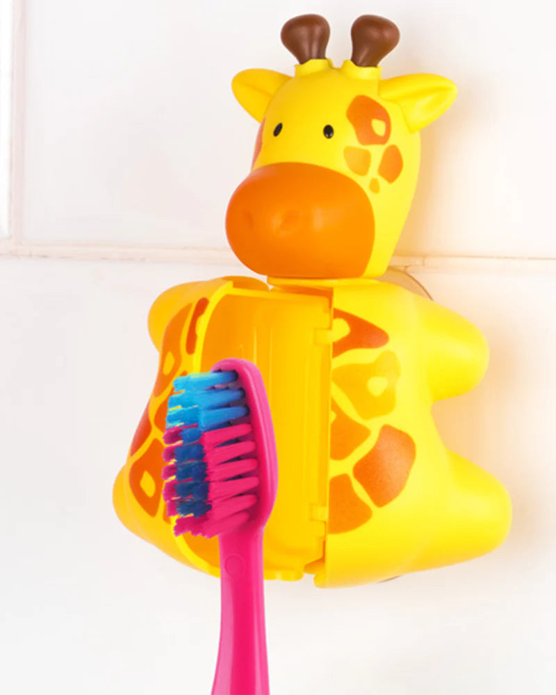 Brosse à dent Flipper avec couvercle - Girafe