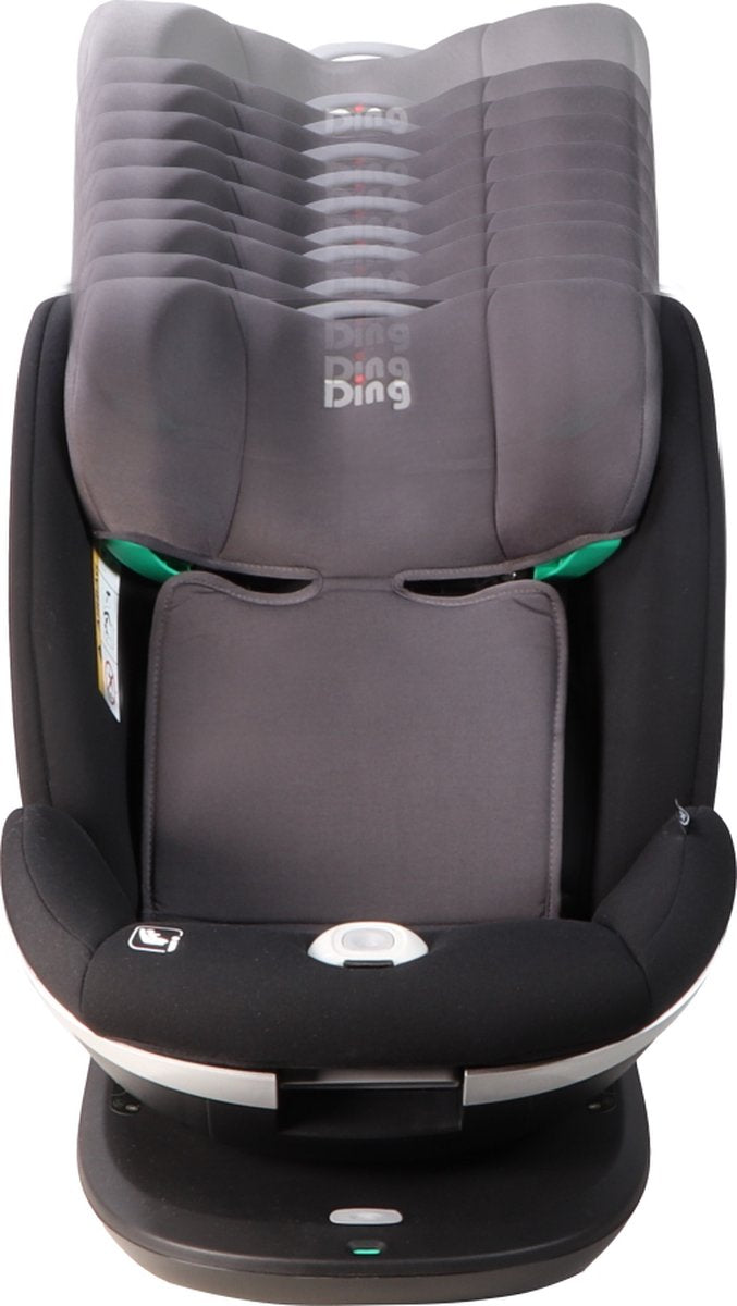 Ding Mace Noir/Gris 360° Siège Auto i-Size 0-36kg