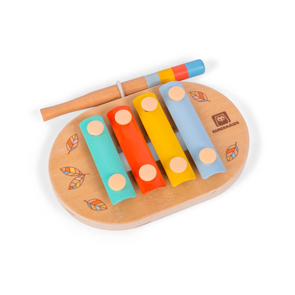 Mini xylophone en bois - 4 touches