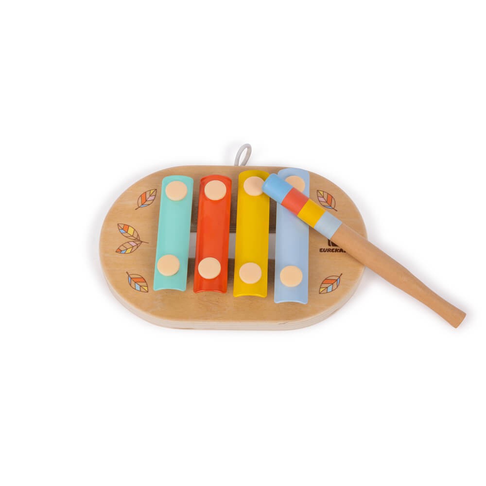 Mini xylophone en bois - 4 touches