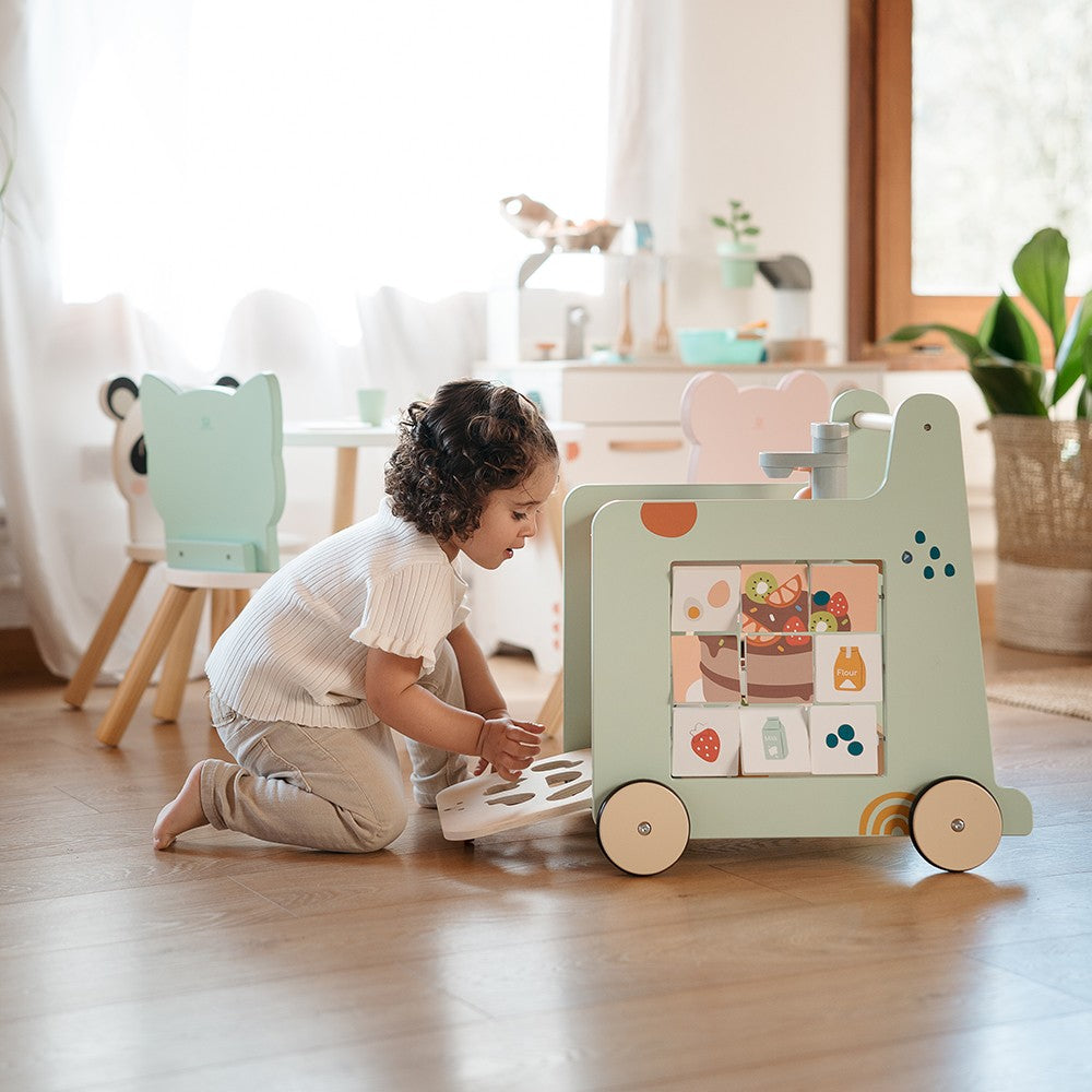 Déambulateur de cuisine en bois 2 en 1 - Eurekakids