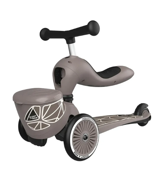 Scoot And Ride Trottinette 2en1 Highwaykick 1 Lifestyle - Brown Lines