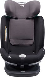 Ding Mace Noir/Gris 360° Siège Auto i-Size 0-36kg