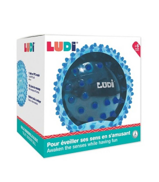 LUDI - BALLE SENSORIELLE BLEUE