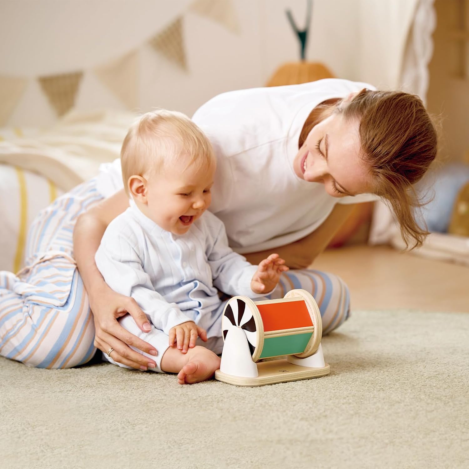 HAPE - Tambour Rotatif avec Miroir Montessori