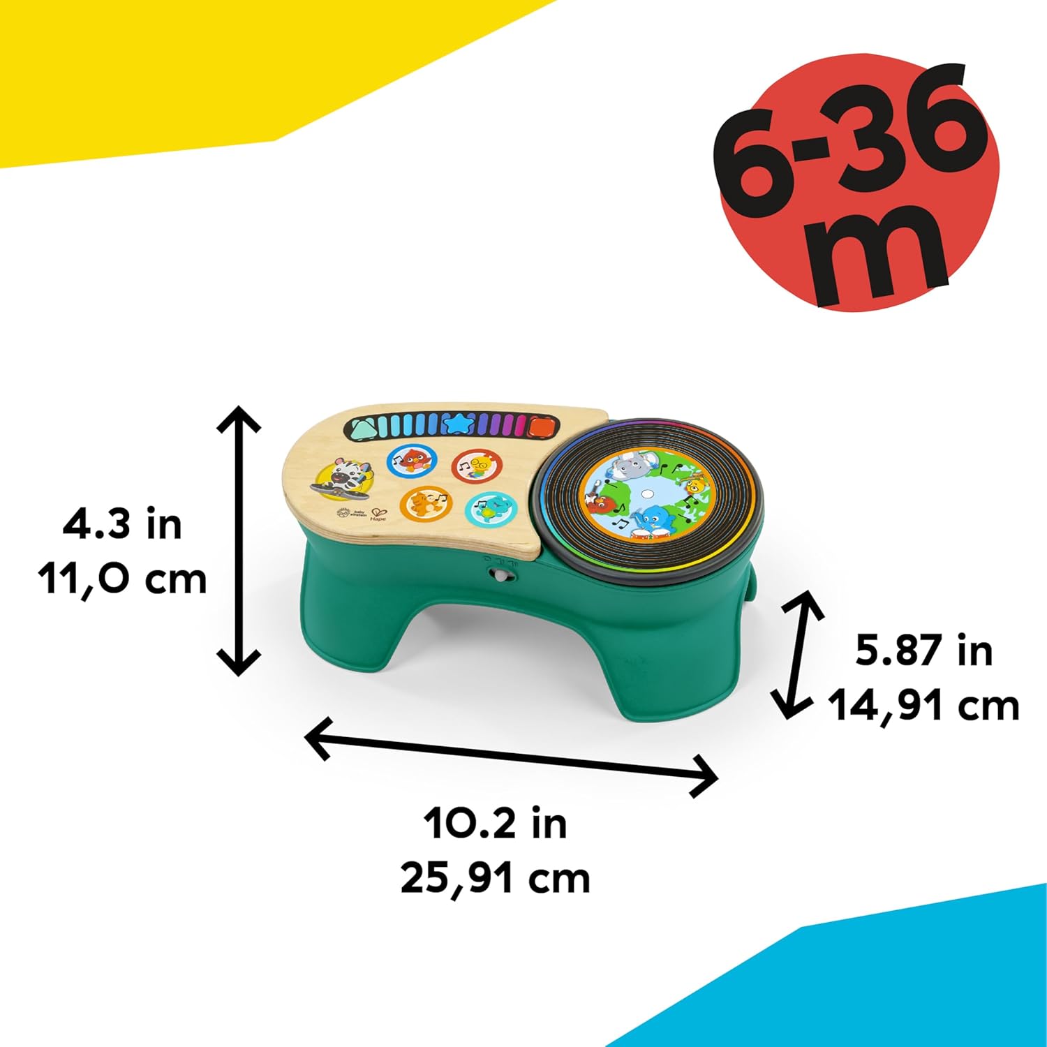 HAPE - Baby Einstein Platine Musicale DJ Discovery, dès 6 mois