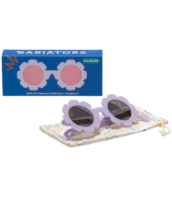 Lunettes de Soleil Babiators - Irresistible Iris Flower | Lavender Polarized Mirrored Lenses