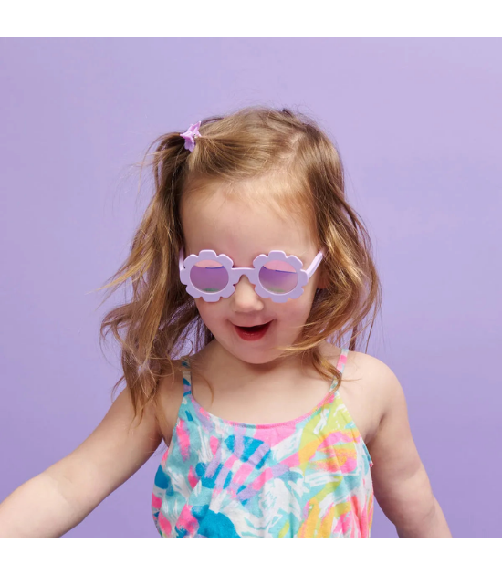 Lunettes de Soleil Babiators - Irresistible Iris Flower | Lavender Polarized Mirrored Lenses