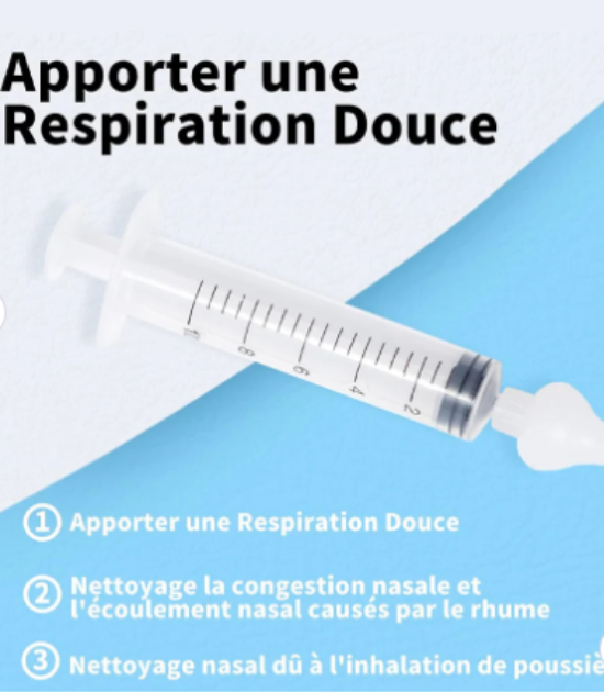 Seringue Nasale Pour Bébé 2 Pièces - 10ml