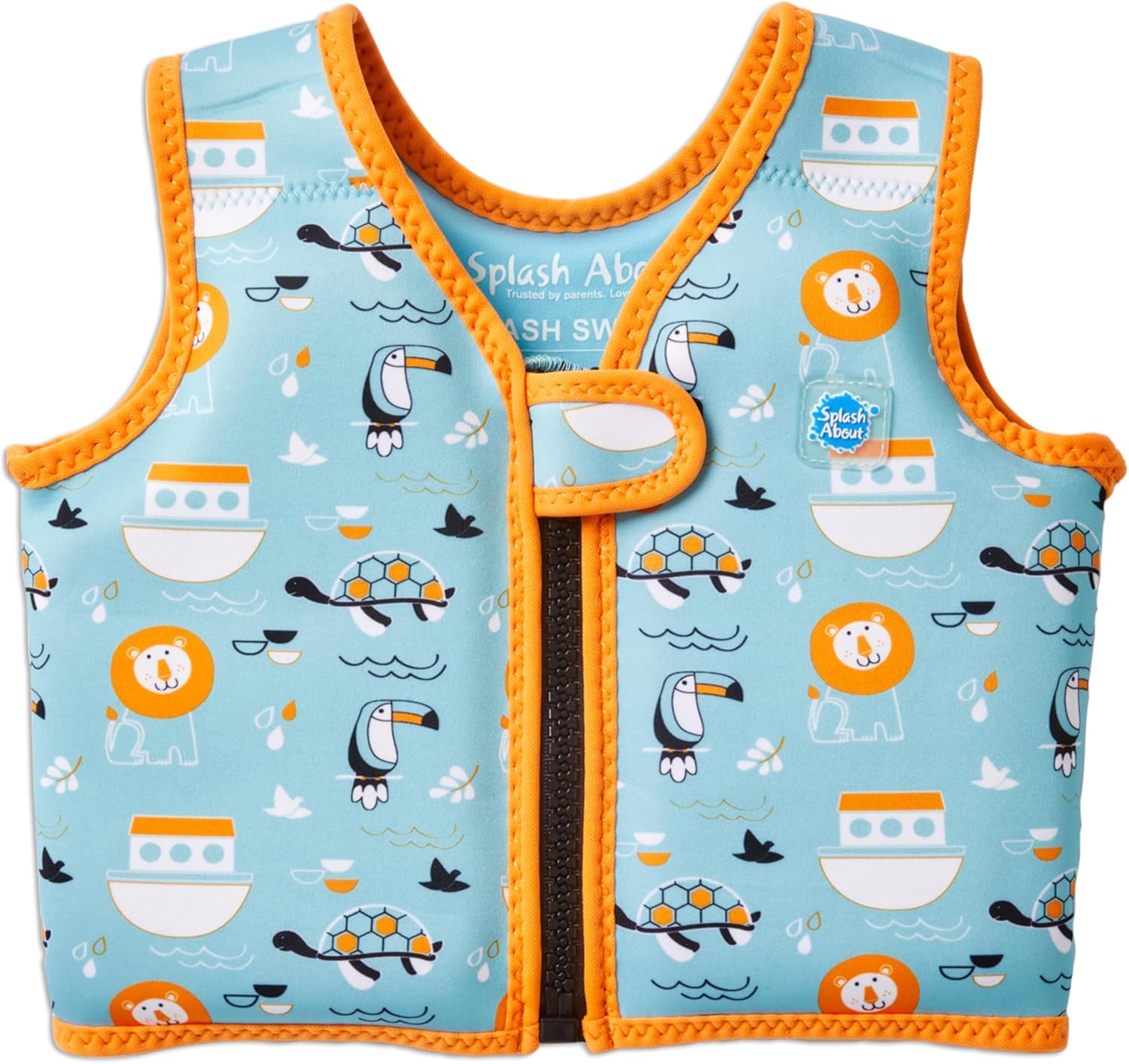 Go Splash Gilet de Natation Arche Bleue, Âge 1-2 ans