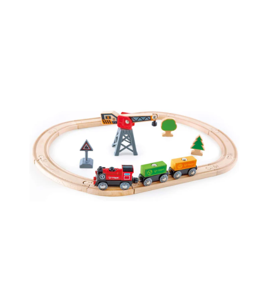 Hape Circuit de Train en Bois - 3A+