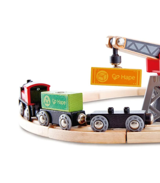 Hape Circuit de Train en Bois - 3A+