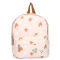 Sac à dos enfant Loving Days Coeurs rose/caramel - BB&Co