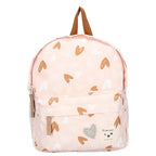 Sac à dos enfant Loving Days Coeurs rose/caramel - BB&Co