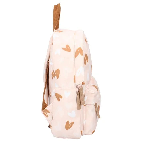 Sac à dos enfant Loving Days Coeurs rose/caramel - BB&Co