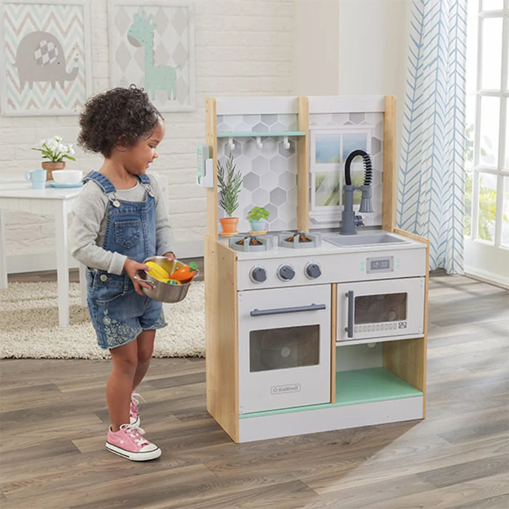 Kidkraft Cuisine en Bois Let's Cook Natural 3A+
