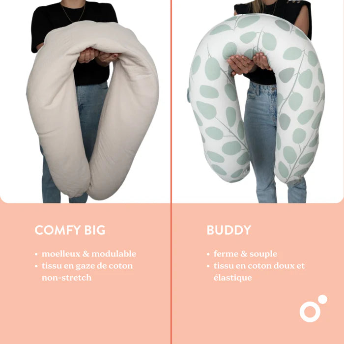 Coussin d'allaitement et de maternité doomoo Buddy Classic Grey