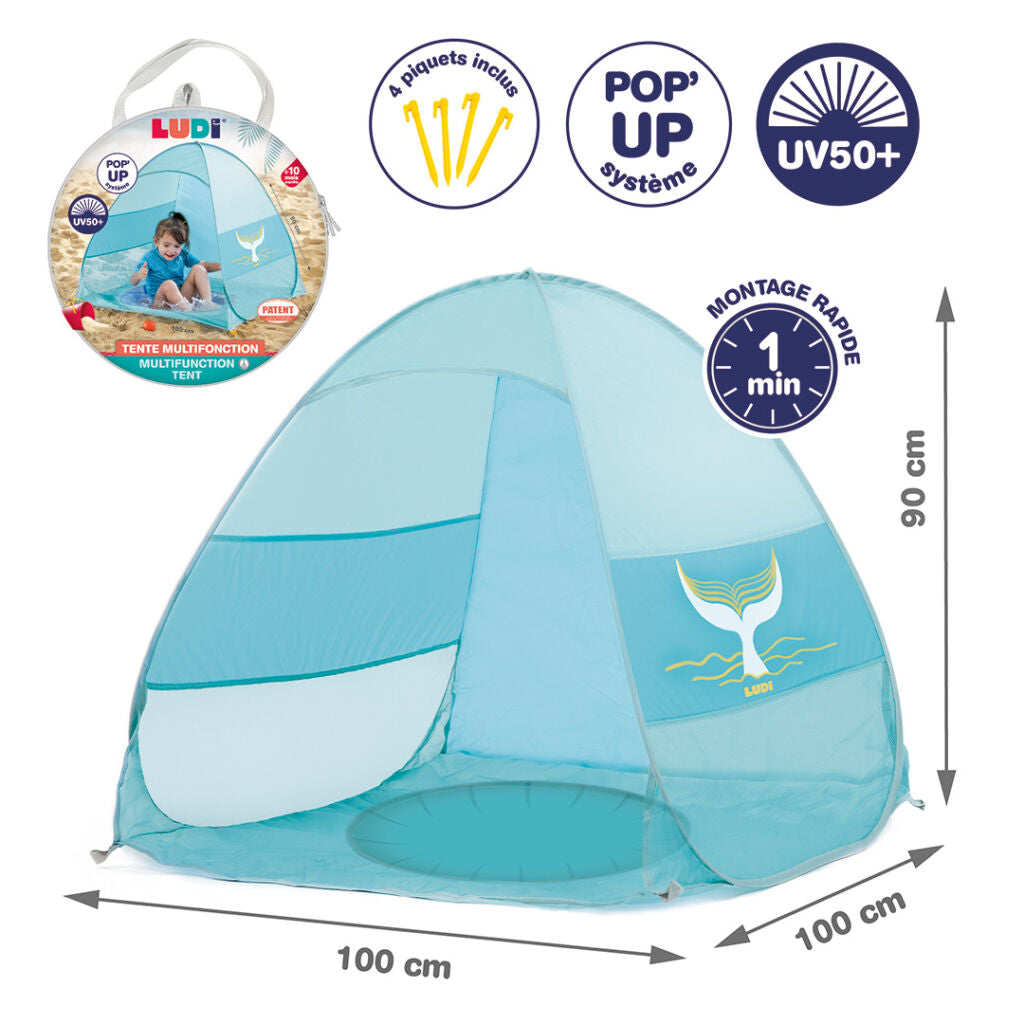 Tente Multifonction Pop-Up UV50+ - LUDI