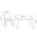 Kesper | Table pour enfant avec 2 chaises