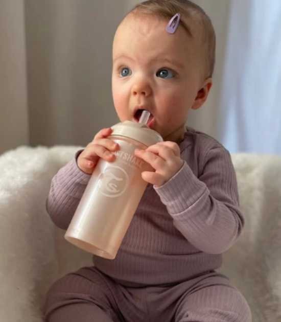 Straw cup - Pearl Champagne