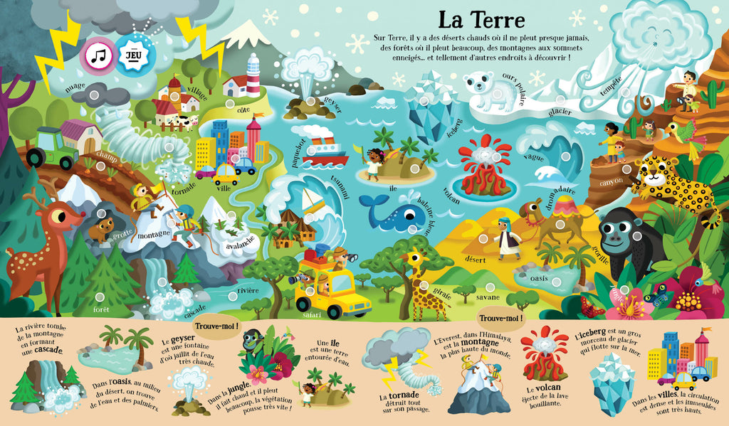 Mon cherche et trouve sonore 200 sons – La Terre
